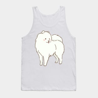 Cute samoyed dog smiling Tank Top